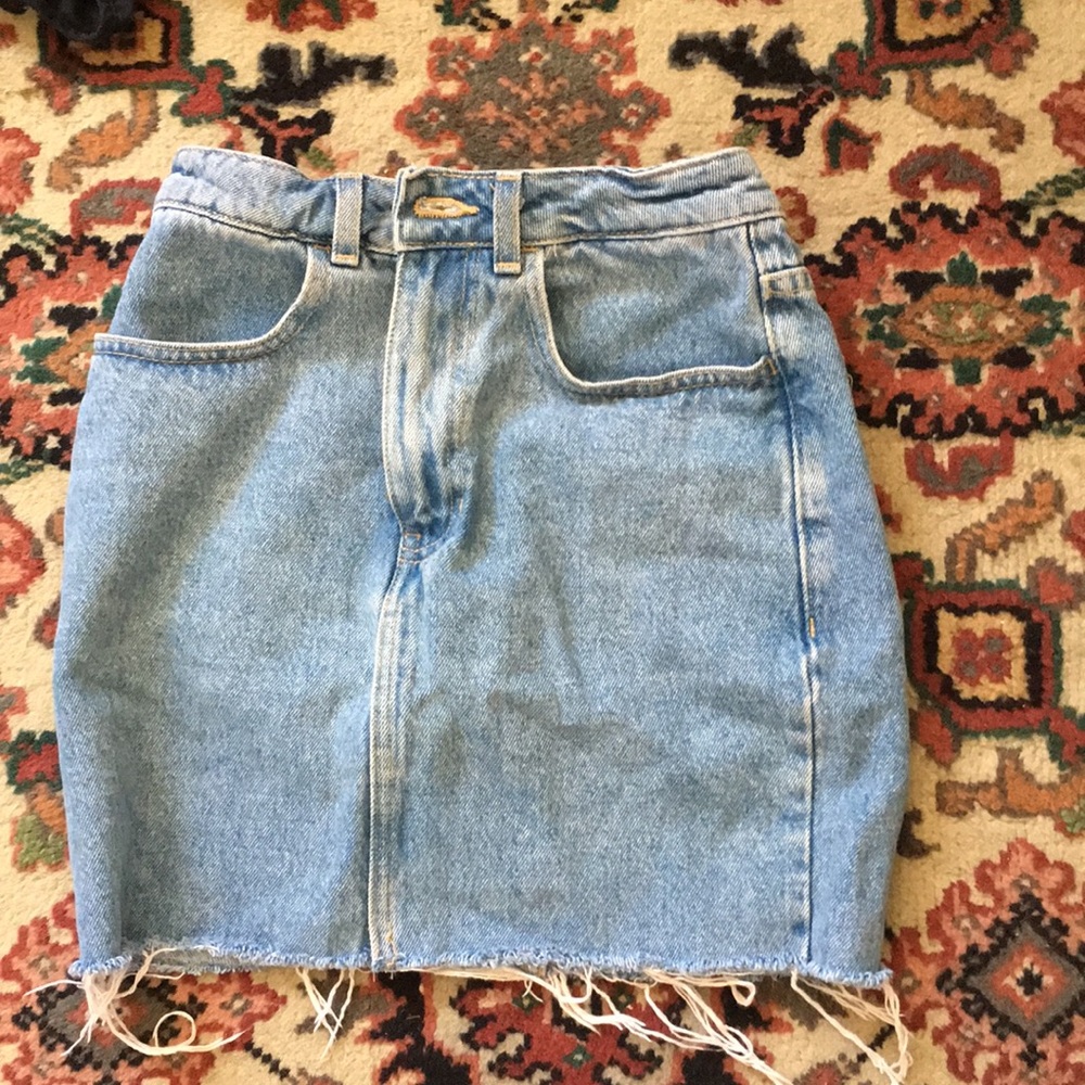 American Apparel High Waisted Denim Skirt Sz XS - Picture 4 of 8